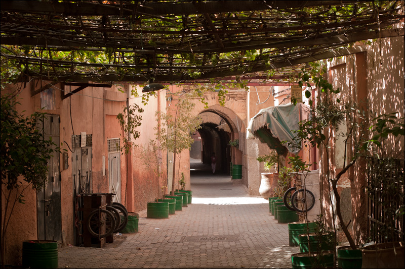 marrakech, medina side street