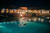 last evening swimming pool dip